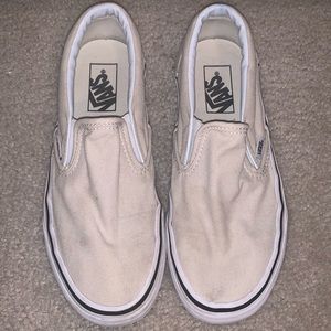Vans off white slip ons (8W) (6.5M)